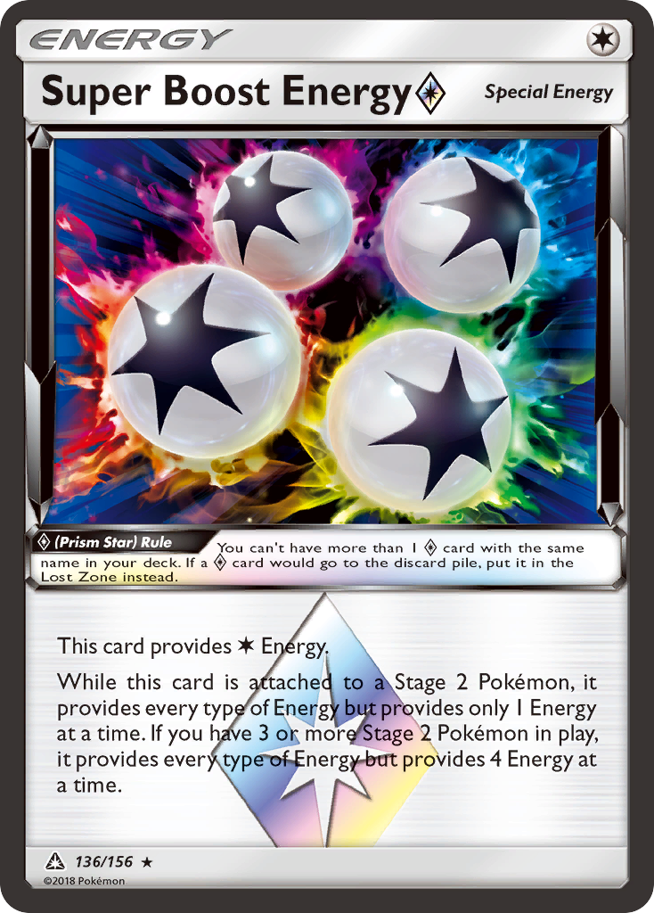 Super Boost Energy (136/156) (Prism Star) [Sun & Moon: Ultra Prism] | GnG Games