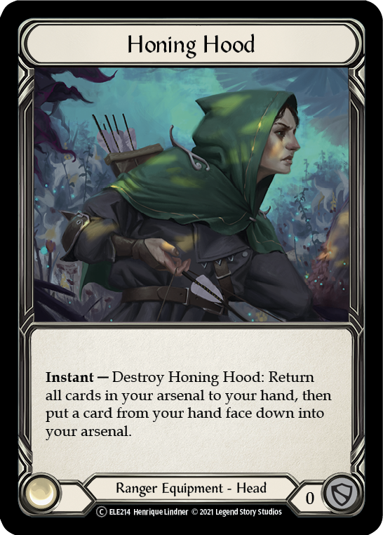 Honing Hood [U-ELE214] Unlimited Rainbow Foil | GnG Games