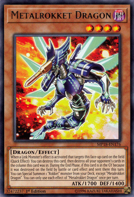 Metalrokket Dragon [MP18-EN176] Rare | GnG Games