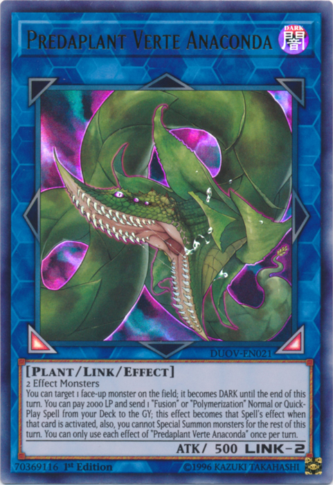 Predaplant Verte Anaconda [DUOV-EN021] Ultra Rare | GnG Games