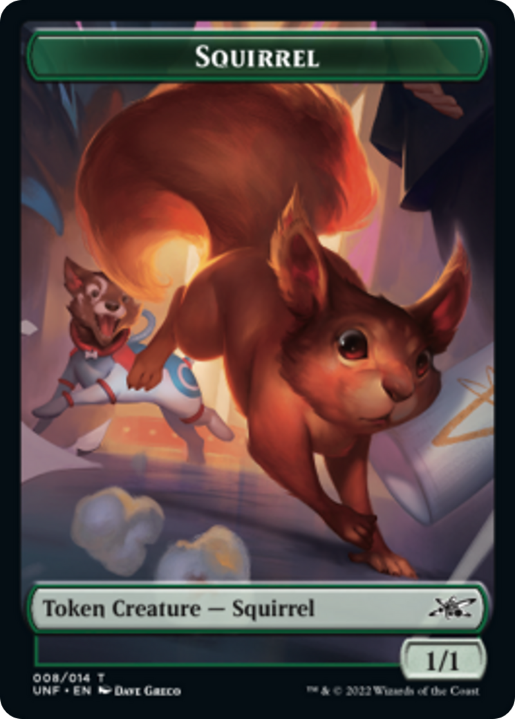 Squirrel // Storm Crow Double-sided Token [Unfinity Tokens] | GnG Games