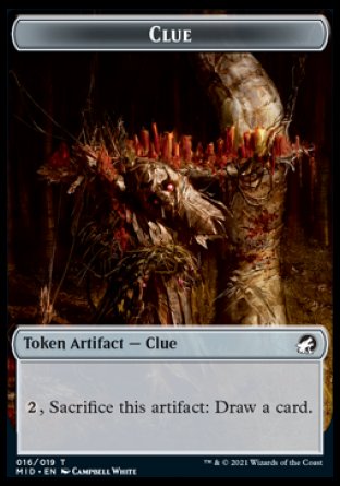 Clue Token [Innistrad: Midnight Hunt Tokens] | GnG Games