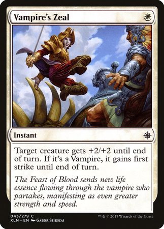 Vampire's Zeal [Ixalan] | GnG Games