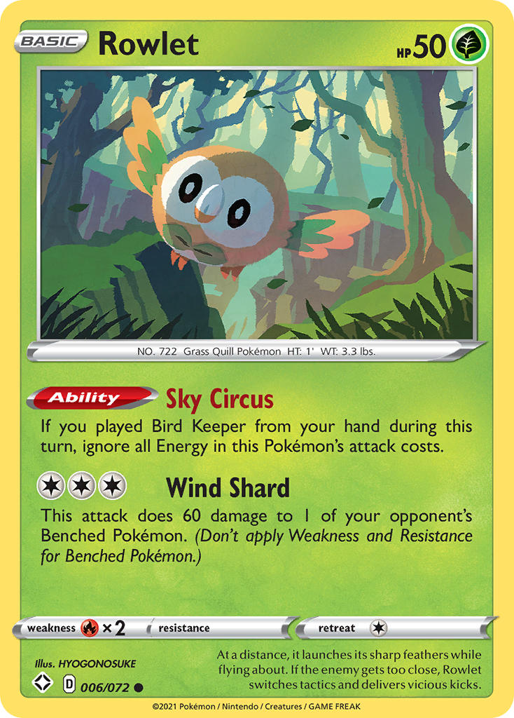 Rowlet (006/072) [Sword & Shield: Shining Fates] | GnG Games