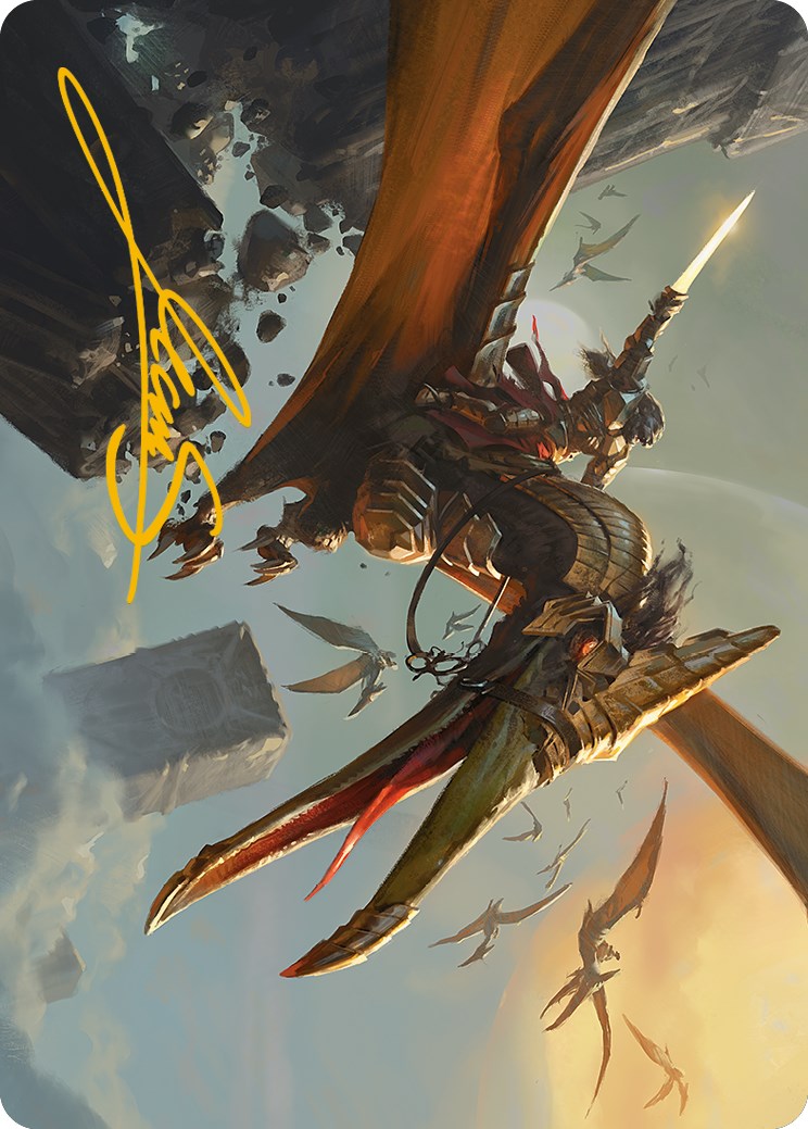 Skyhunter Strike Force Art Card (Gold-Stamped Signature) [Phyrexia: All Will Be One Art Series] | GnG Games