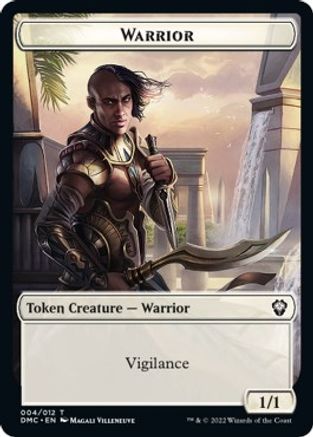 Zombie Knight // Warrior Double-sided Token [Dominaria United Commander Tokens] | GnG Games