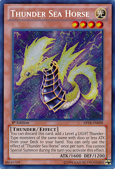 Thunder Sea Horse [ABYR-EN098] Secret Rare | GnG Games