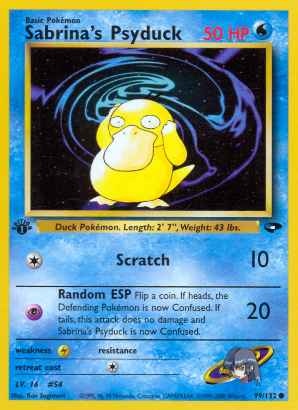 Sabrina's Psyduck (99/132) [Gym Challenge 1st Edition] | GnG Games