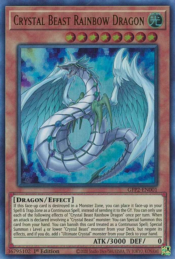 Crystal Beast Rainbow Dragon [GFP2-EN001] Ultra Rare | GnG Games