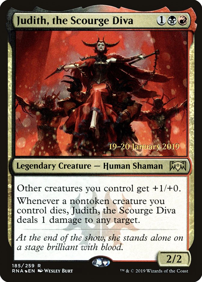 Judith, the Scourge Diva [Ravnica Allegiance Prerelease Promos] | GnG Games