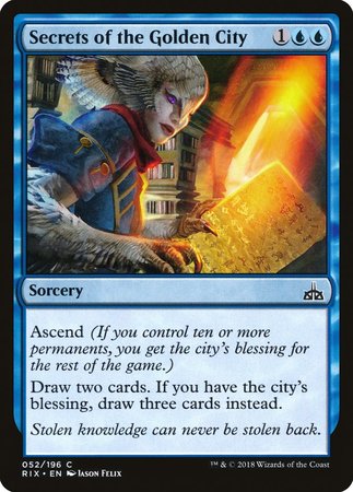 Secrets of the Golden City [Rivals of Ixalan] | GnG Games