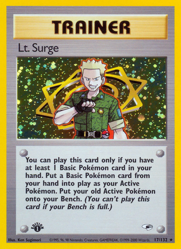 Lt. Surge (17/132) [Gym Heroes 1st Edition] | GnG Games