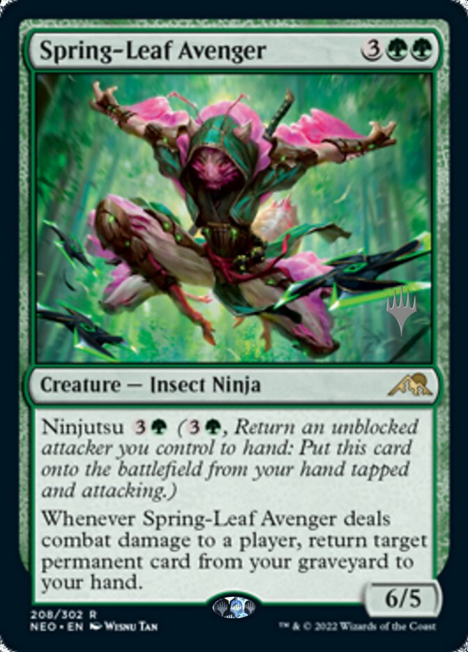 Spring-Leaf Avenger (Promo Pack) [Kamigawa: Neon Dynasty Promos] | GnG Games