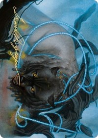 Bind the Monster Art Card (Gold-Stamped Signature) [Kaldheim: Art Series] | GnG Games