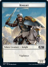 Knight // Pirate Double-sided Token [Core Set 2021 Tokens] | GnG Games