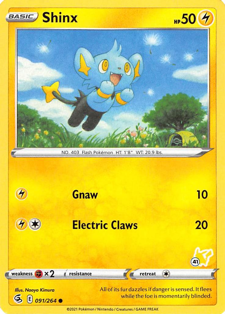 Shinx (091/264) (Pikachu Stamp #41) [Battle Academy 2022] | GnG Games