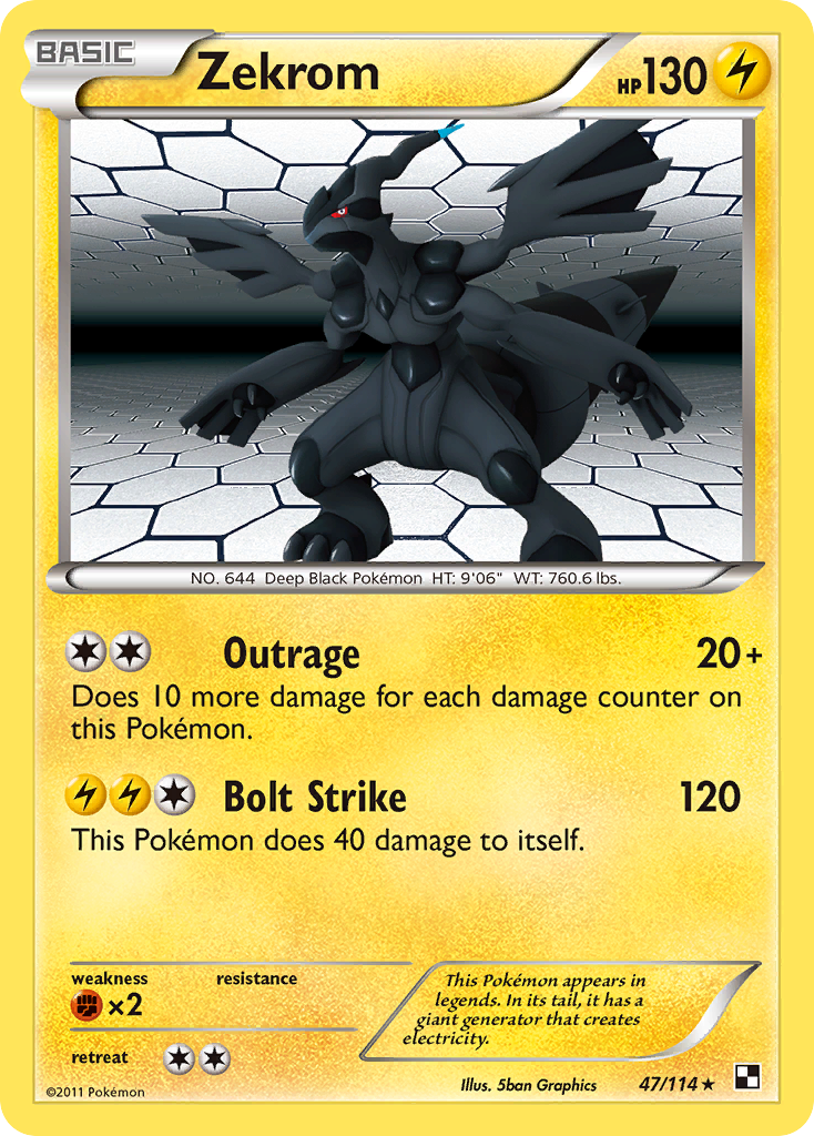 Zekrom (47/114) [Black & White: Base Set] | GnG Games