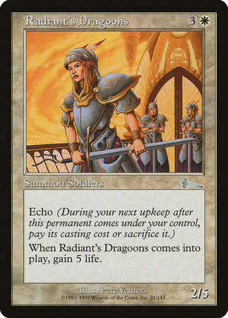 Radiant's Dragoons [Urza's Legacy] | GnG Games