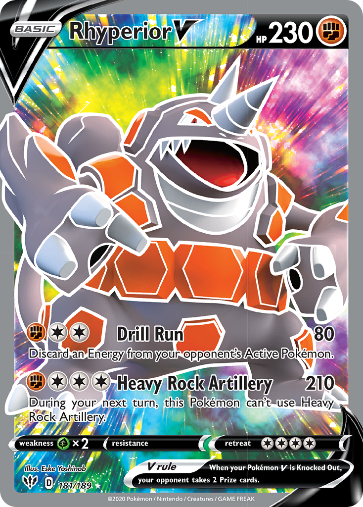 Rhyperior V (181/189) [Sword & Shield: Darkness Ablaze] | GnG Games