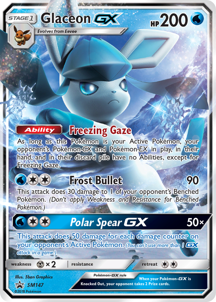 Glaceon GX (SM147) [Sun & Moon: Black Star Promos] | GnG Games