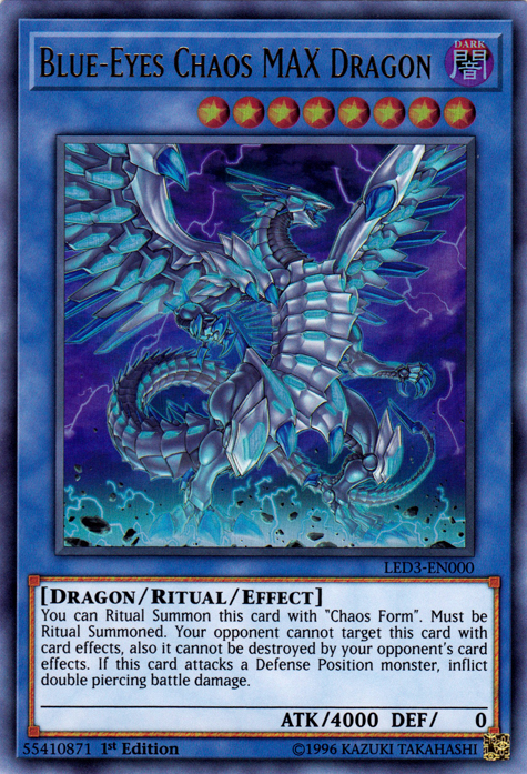 Blue-Eyes Chaos MAX Dragon [LED3-EN000] Ultra Rare | GnG Games