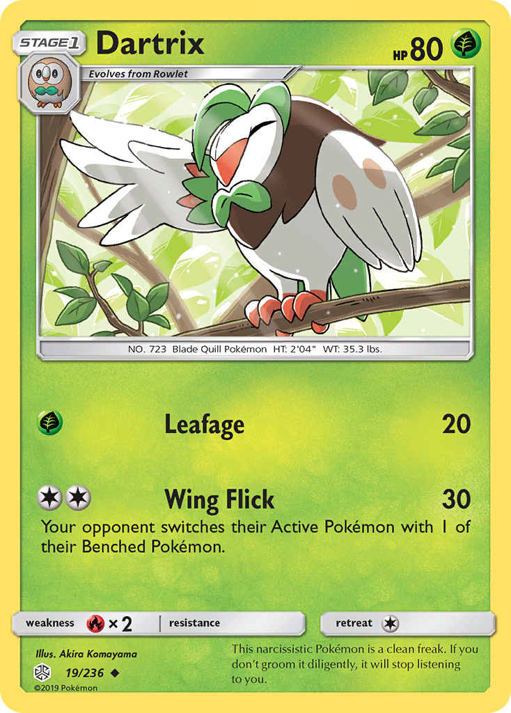 Dartrix (19/236) [Sun & Moon: Cosmic Eclipse] | GnG Games