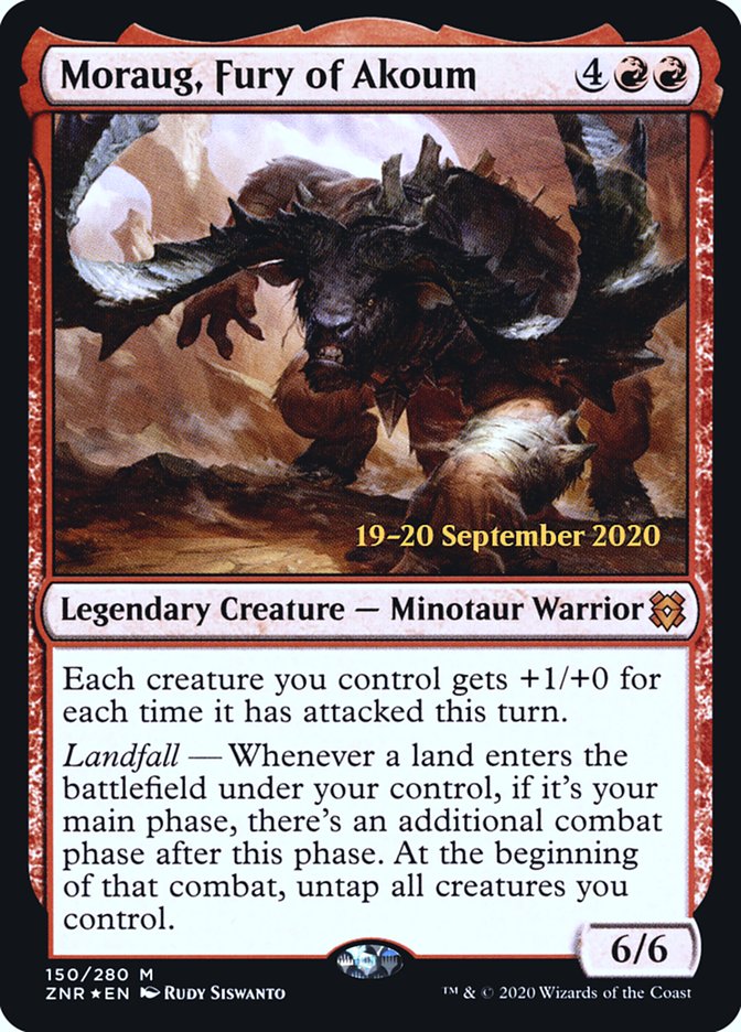 Moraug, Fury of Akoum  [Zendikar Rising Prerelease Promos] | GnG Games