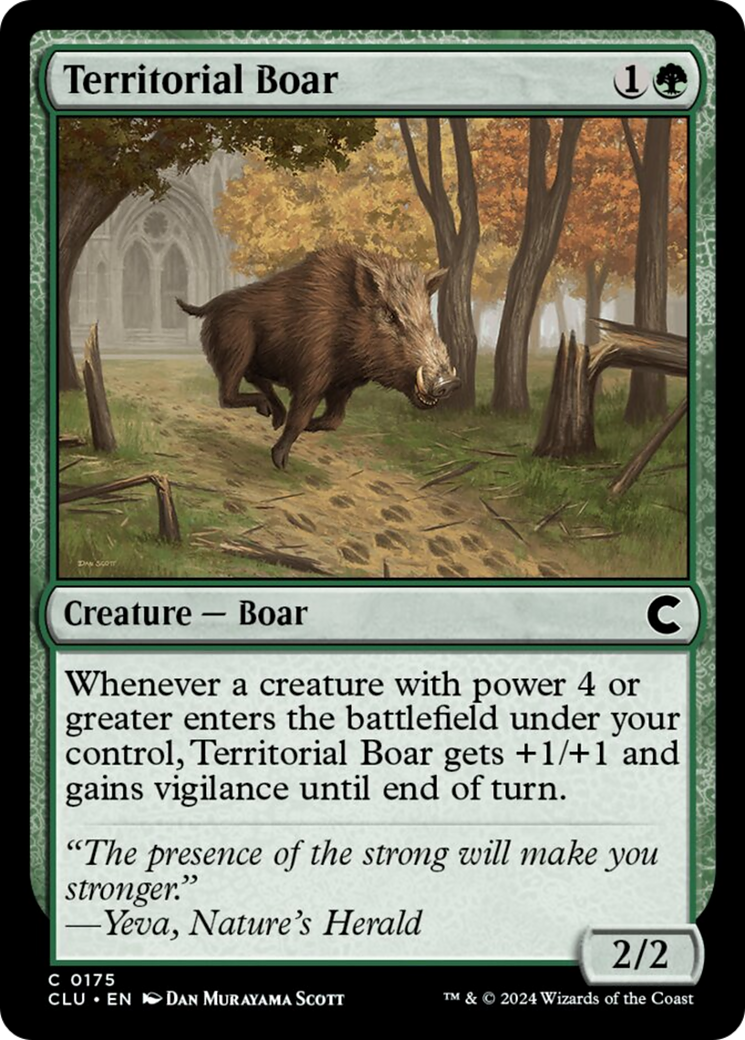 Territorial Boar [Ravnica: Clue Edition] | GnG Games