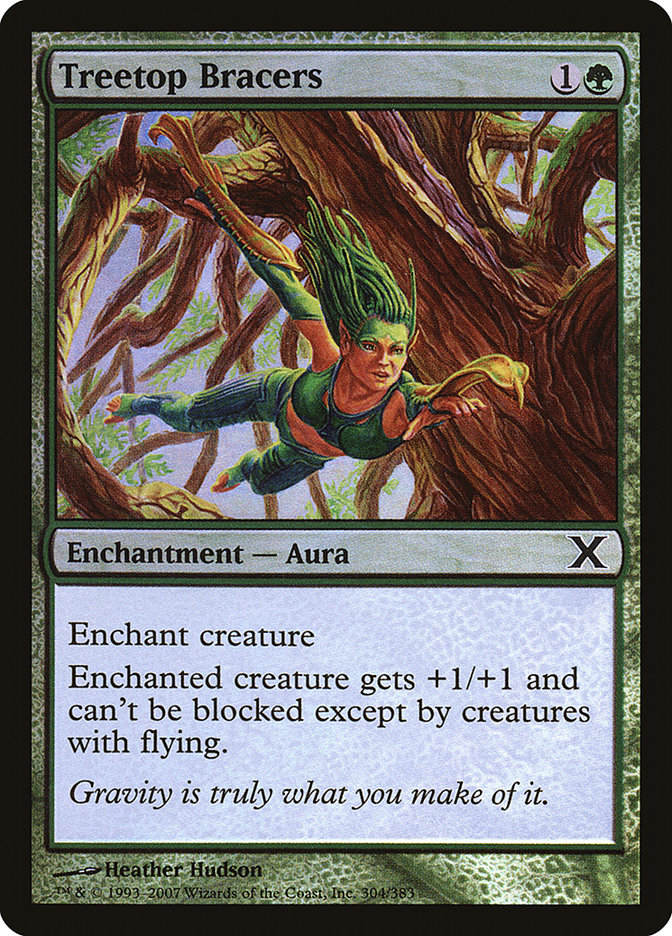 Treetop Bracers (Premium Foil) [Tenth Edition] | GnG Games