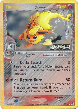 Flareon (5/113) (Delta Species) (Stamped) [EX: Delta Species] | GnG Games