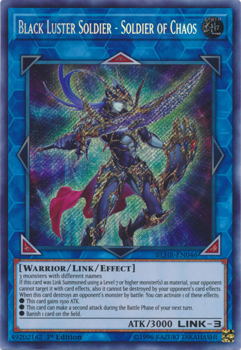 Black Luster Soldier - Soldier of Chaos [BLHR-EN046] Secret Rare | GnG Games