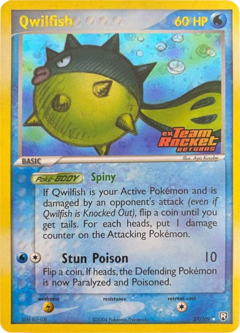 Qwilfish (27/109) (Stamped) [EX: Team Rocket Returns] | GnG Games