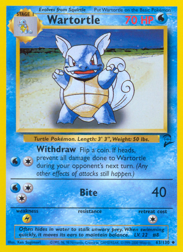 Wartortle (63/130) [Base Set 2] | GnG Games