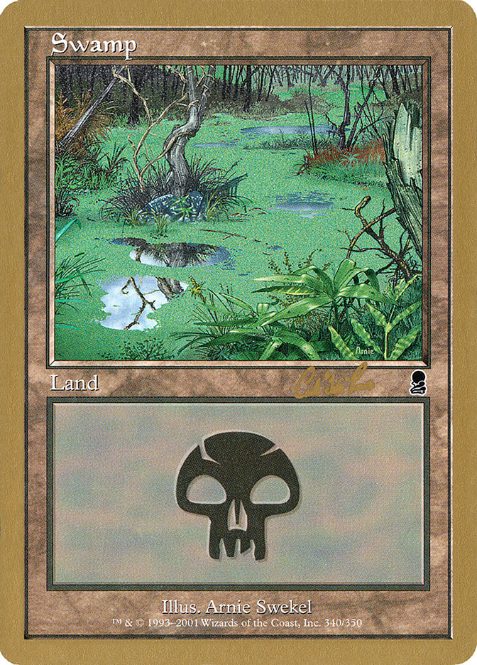 Swamp (cr340) (Carlos Romao) [World Championship Decks 2002] | GnG Games