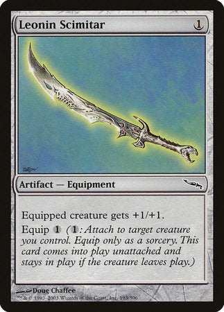 Leonin Scimitar [Mirrodin] | GnG Games