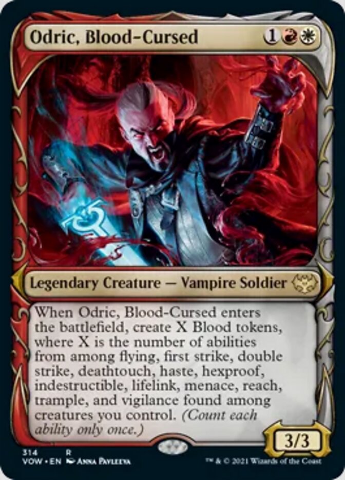 Odric, Blood-Cursed (Showcase Fang Frame) [Innistrad: Crimson Vow] | GnG Games