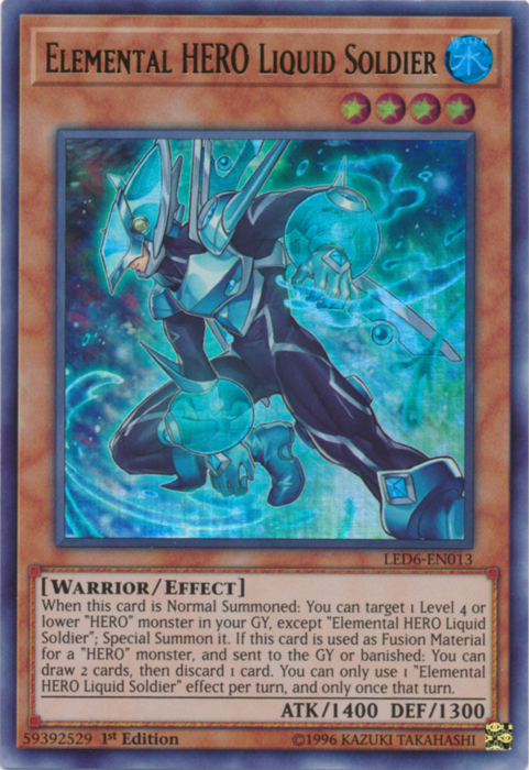 Elemental Hero Liquid Soldier [LED6-EN013] Ultra Rare | GnG Games