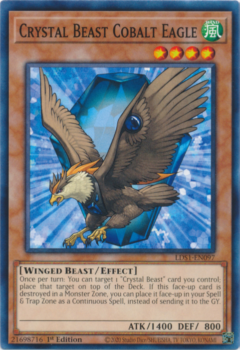 Crystal Beast Cobalt Eagle [LDS1-EN097] Common | GnG Games