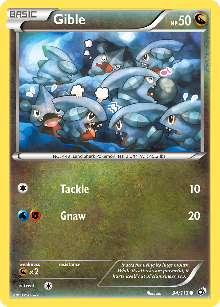 Gible (94/113) [Black & White: Legendary Treasures] | GnG Games