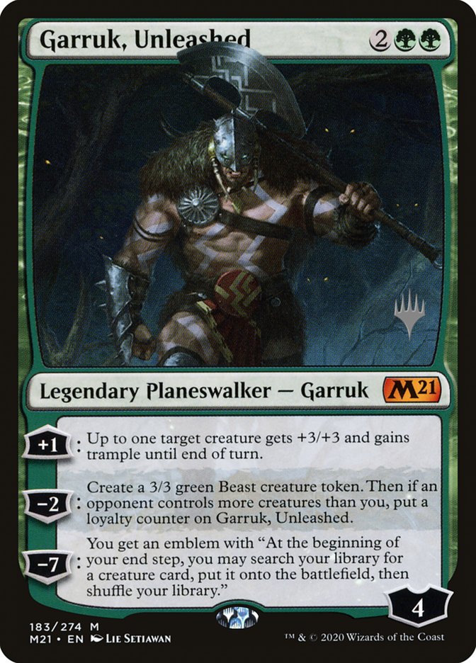 Garruk, Unleashed (Promo Pack) [Core Set 2021 Promos] | GnG Games