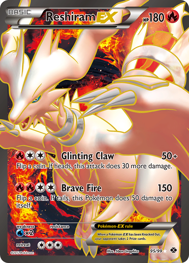 Reshiram EX (95/99) [Black & White: Next Destinies] | GnG Games