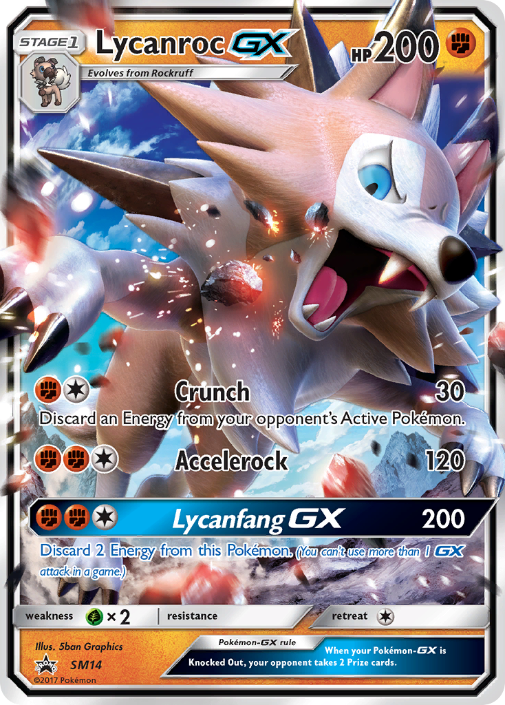 Lycanroc GX (SM14) [Sun & Moon: Black Star Promos] | GnG Games