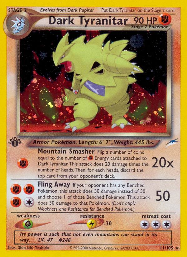 Dark Tyranitar (11/105) [Neo Destiny 1st Edition] | GnG Games