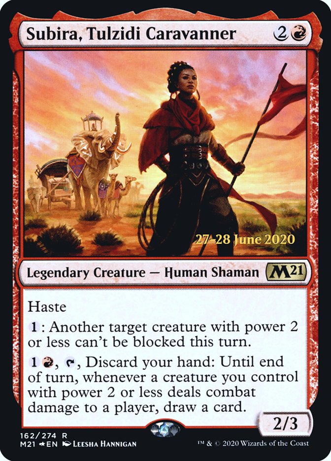 Subira, Tulzidi Caravanner  [Core Set 2021 Prerelease Promos] | GnG Games