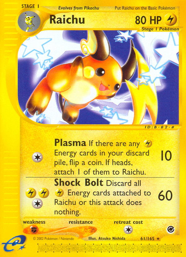 Raichu (61/165) [Expedition: Base Set] | GnG Games