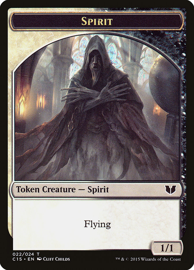 Spirit (022) // Angel Double-Sided Token [Commander 2015 Tokens] | GnG Games