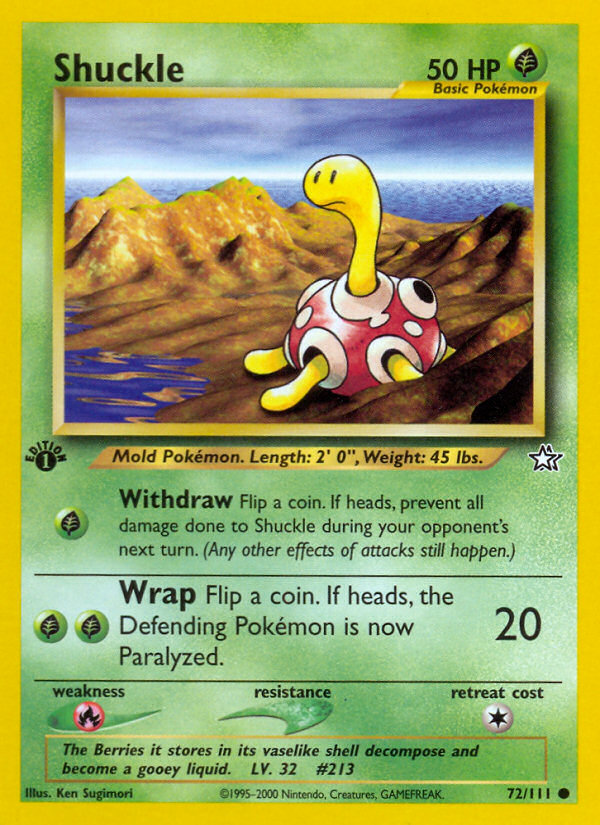 Shuckle (72/111) [Neo Genesis 1st Edition] | GnG Games