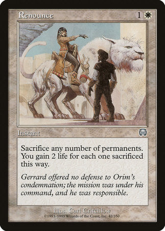 Renounce [Mercadian Masques] | GnG Games