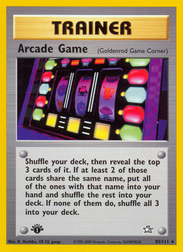 Arcade Game (83/111) [Neo Genesis 1st Edition] | GnG Games