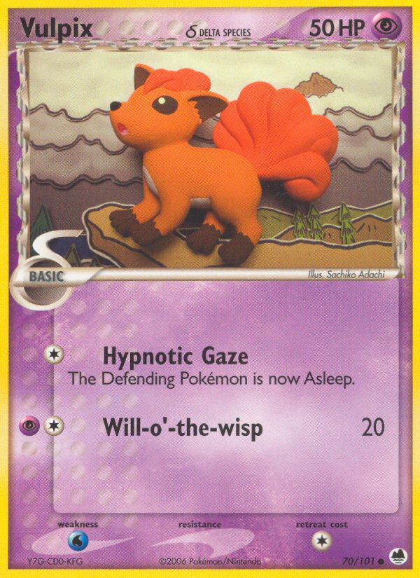 Vulpix (70/101) (Delta Species) [EX: Dragon Frontiers] | GnG Games